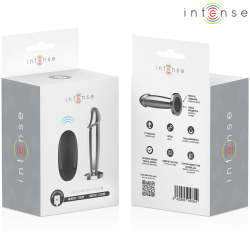 Intense - Plug Anal 10 Vibrations Gode Métallique Avec Télécommande S